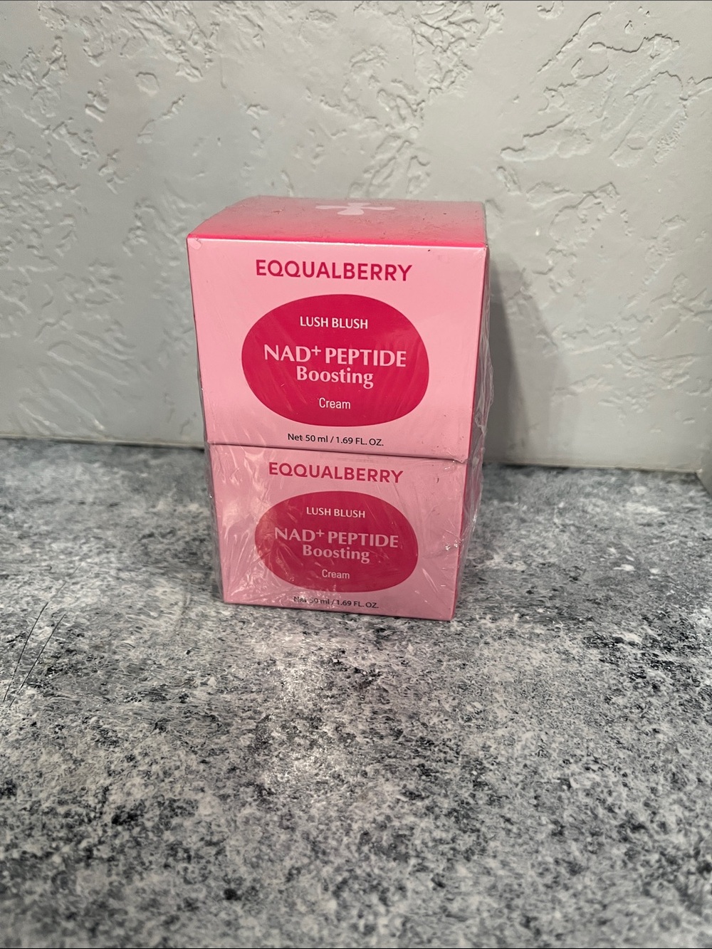 Two pack NAD+ Peptide Boosting Cream - Pink